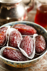 Medjool dates in paper cases