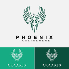 Phoenix logo Vector Illustration Design Template
