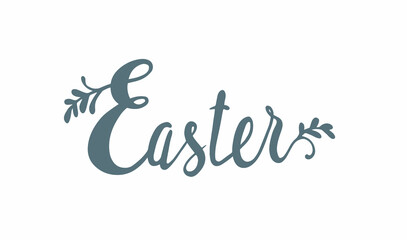 Hand drawn Easter lettering for greeting card