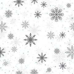 snowflakes card decorative background