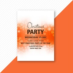 elegant christmas party flyer temeplate design