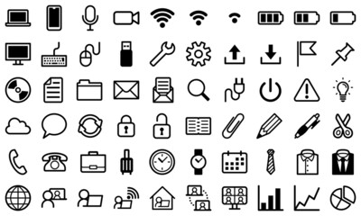 ビジネスに使えるシンプルアイコンセット