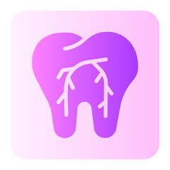 dental nerves gradient icon