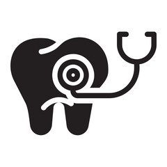dental glyph icon