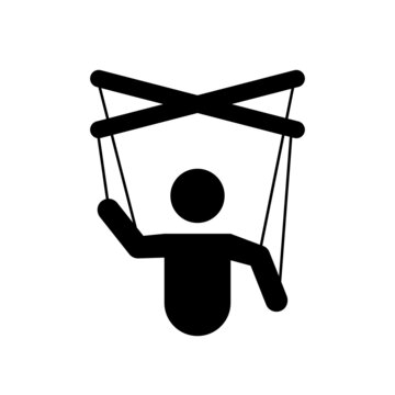 Marionette puppet vector icon