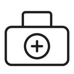 First Aid Bag line icon