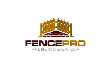 Obraz premium Illustration graphic vector of fence home solution logo design template