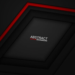 overlapping black and red background and has space to enter text dimensional vector image