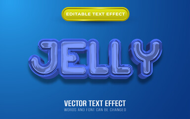 Jelly text effect liquid style