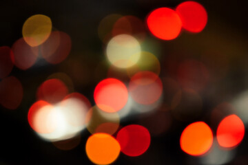 Colorful abstract, defocused lights - bokeh effect
