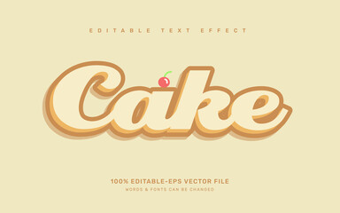 cake text effect