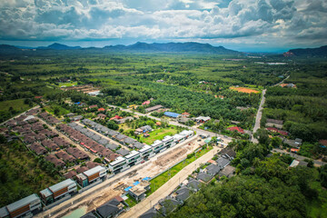 High angle shot taken by drone.