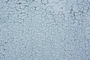 Old cracked gray blue paint. Rich texture.