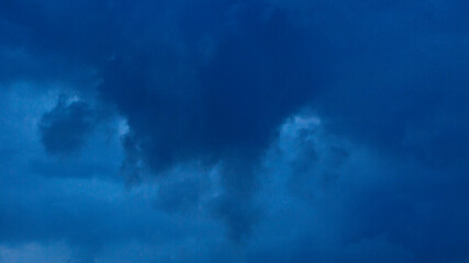 dark blue sky evening after rain © AnastazjaSoroka