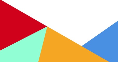 Digital composite of multi colored pattern by copy space on white background