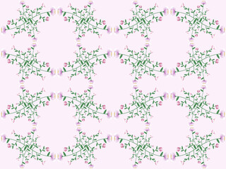 flower seamless pattern on pink background