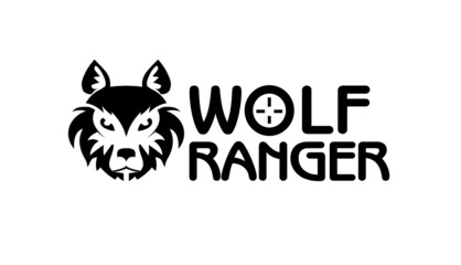 Wolf animal logo on white background. Use it for branding, card, poster or package print design.