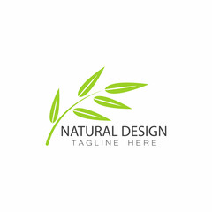 Leaf icon Vector Illustration design Logo template