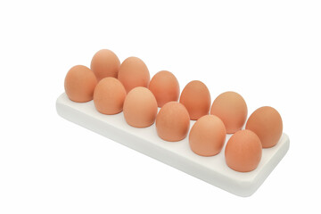 white wooden egg cup