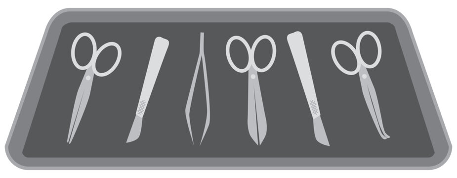 Tray of Surgical Instruments