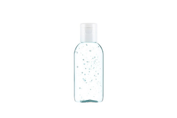 Hand sanitizer gel. Alcohol gel isolated on white background.
Transparent Bottle isolated on a white background. - obrazy, fototapety, plakaty