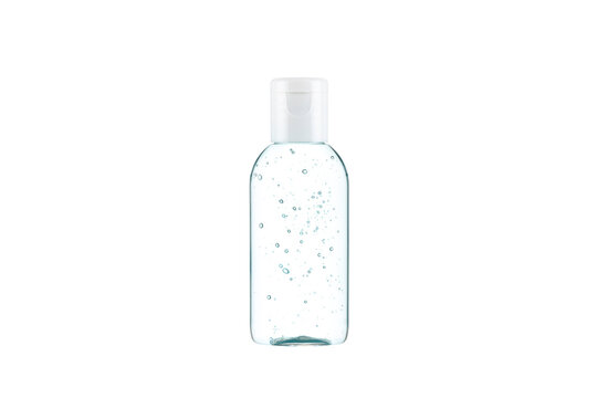 Hand sanitizer gel. Alcohol gel isolated on white background.
Transparent Bottle isolated on a white background.