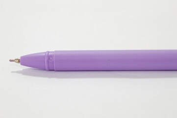 Pink pen with white background