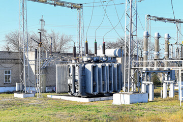 A small working transformer near the groaning house.