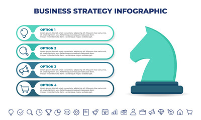 strategy infographic design template.business infographic template for presentations, banner, workflow layout, process diagram, flow chart and how it work