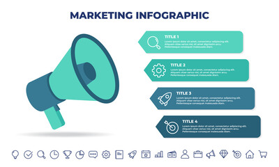 marketing infographic design template.business infographic template for presentations, banner, workflow layout, process diagram, flow chart and how it work