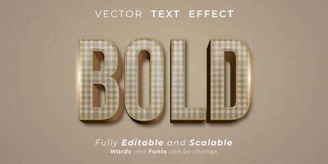 Editable text effect - Bold text style concept