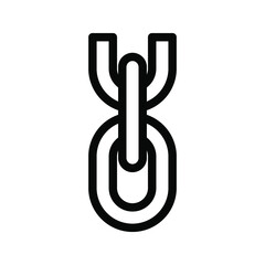 Obraz premium chain link icon.- Link sign. Vector illustration