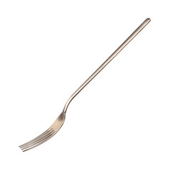 Metal fork isolated on a white background