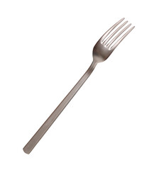 Metal fork isolated on a white background