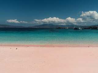 Mesmerizing pink sands at Long Pink Beach, Labuan Bajo