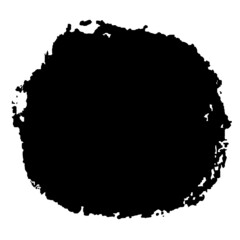 Vector colorful detailed round backdrop with crayon scribble texture. Abstract stain isolated on white background. Design template for poster, card, banner, flyers, invitation, brochure, sale.