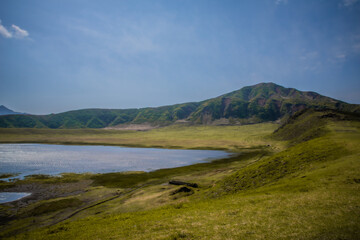 阿蘇草千里が浜の風景