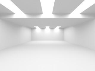 White Modern Background. Abstract Building Concept