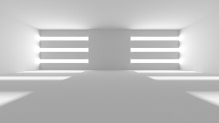 Fototapeta premium Abstract White Architecture Design Concept