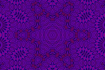 Purple blue Abstract kaleidoscope background. kaleidoscope texture design. multicolor kaleidoscope. Kaleidoscopic pattern. Mandala pattern. Batik Pattern