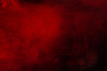 Red steam on a black background.