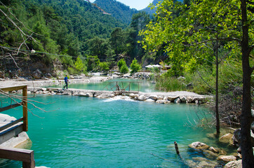 lake and mountains  Linkia way, Turkey