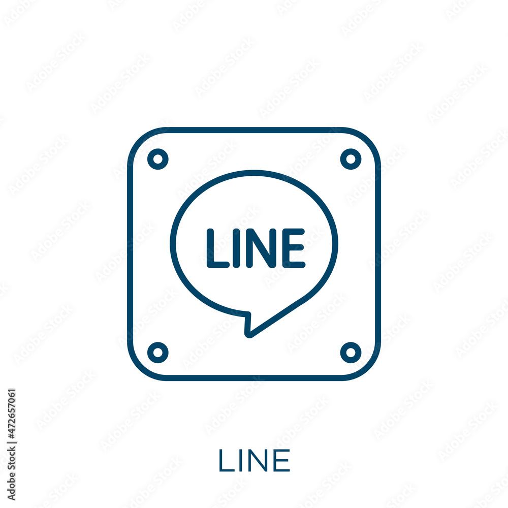 Poster line icon. thin linear line outline icon isolated on white background. line vector line sign, symbol