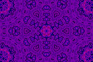 Purple blue Abstract kaleidoscope background. kaleidoscope texture design. multicolor kaleidoscope. Kaleidoscopic pattern. Mandala pattern. Batik Pattern