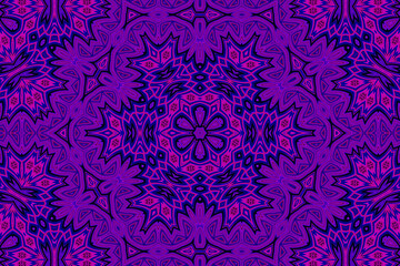 Purple blue Abstract kaleidoscope background. kaleidoscope texture design. multicolor kaleidoscope. Kaleidoscopic pattern. Mandala pattern. Batik Pattern