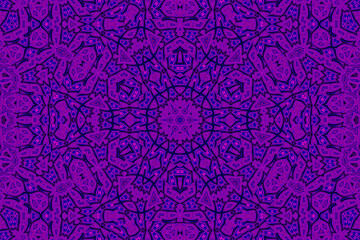Purple blue Abstract kaleidoscope background. kaleidoscope texture design. multicolor kaleidoscope. Kaleidoscopic pattern. Mandala pattern. Batik Pattern