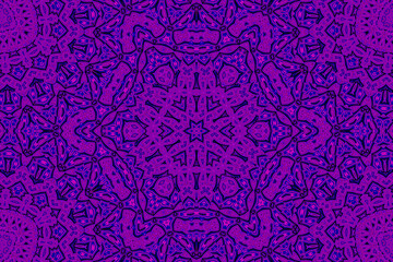 Purple blue Abstract kaleidoscope background. kaleidoscope texture design. multicolor kaleidoscope. Kaleidoscopic pattern. Mandala pattern. Batik Pattern