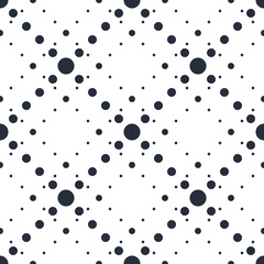 Dotted cross lined seamless minimalistic pattern, vector minimal crossed lines background, stripy tile minimal wallpaper or textile print.