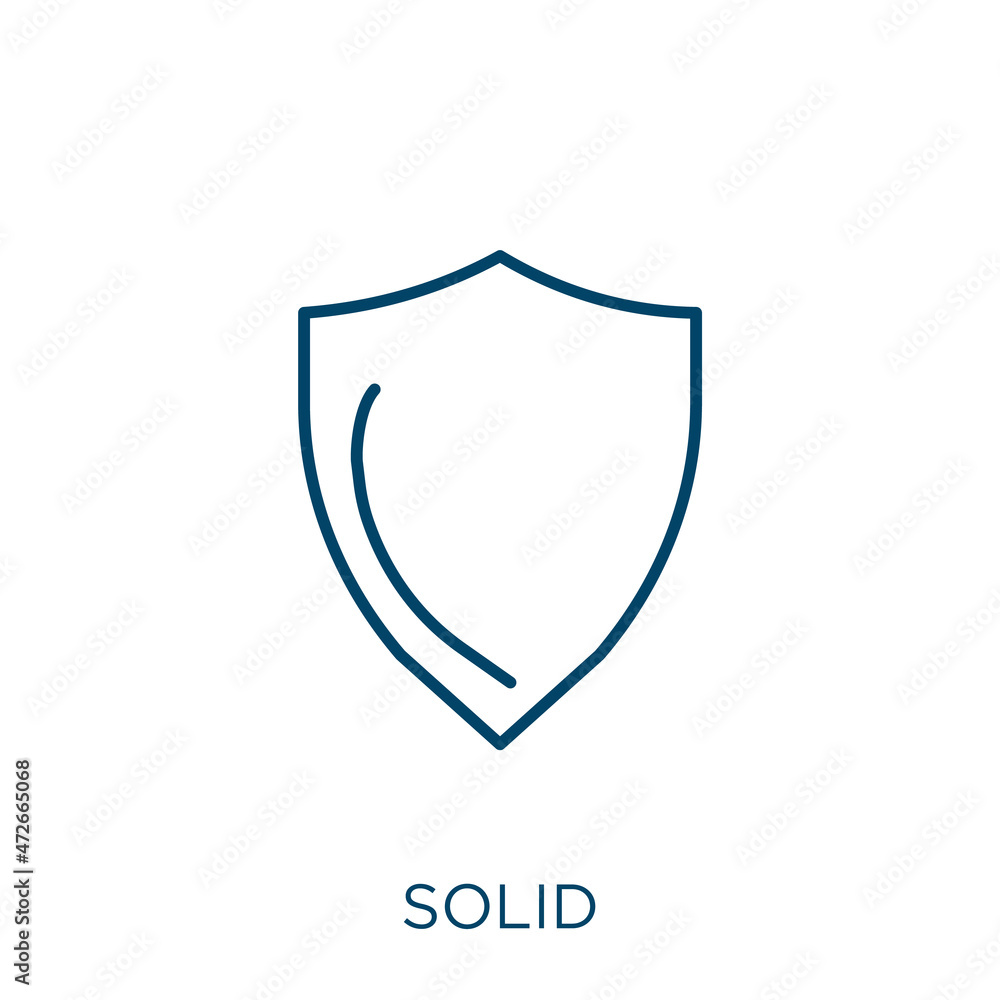 Poster solid icon. thin linear solid outline icon isolated on white background. line vector solid sign, sym