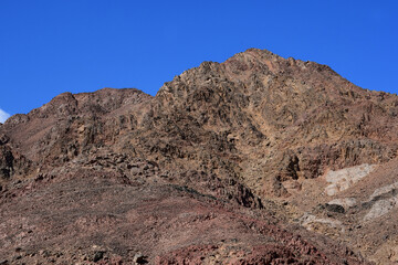 panorama of the mountain desert of South Sinai in Egypt